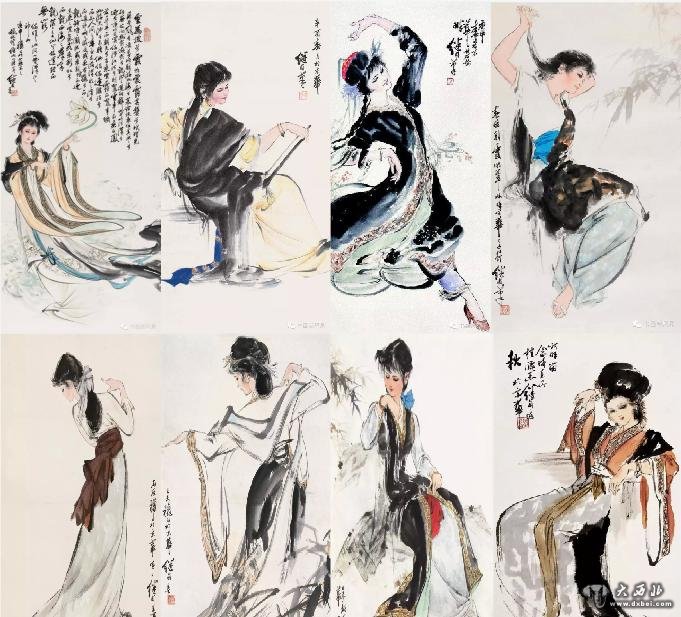 這位大師把美女畫(huà)絕了