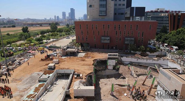 以色列一在建地下停車(chē)場(chǎng)坍塌致20多人死傷