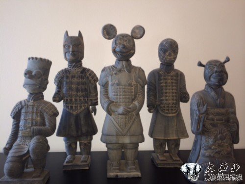 最炫民族風(fēng)！兵馬俑混搭美國卡通人物