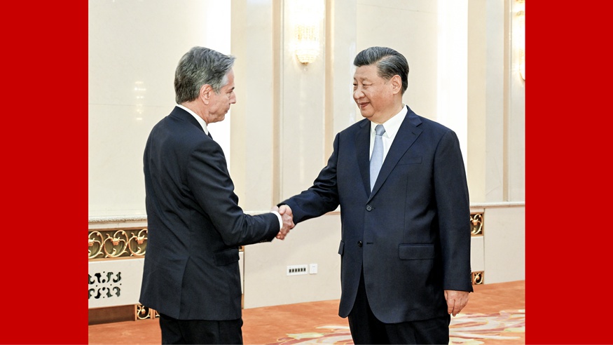 習近平會(huì )見(jiàn)美國國務(wù)卿